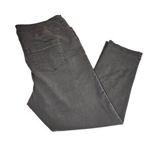 CJ Banks Women's Pants Size 18W Taupe Pockets Stretch Zip Casual Stretch Plus